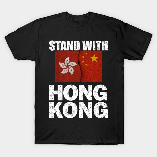 Free Hong Kong Flag Pro Democracy Tops Stand With Hong Kong T-Shirt T-Shirt by tshirtQ8